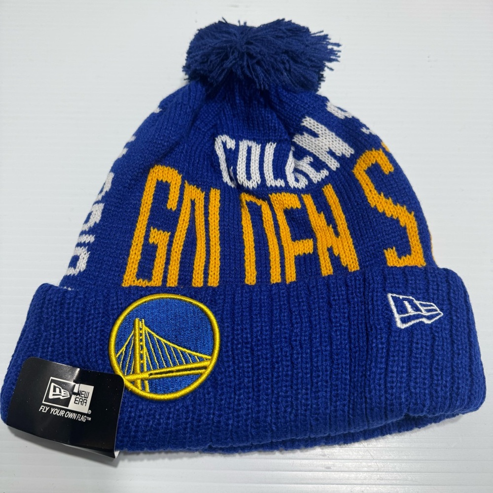 New Era Blue Golden State Warriors Beanie